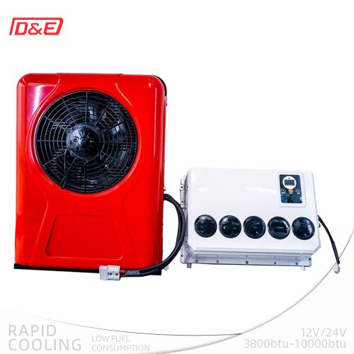 12V 24V DC Battery Powered Model B Split Type Parking Air Conditioners for Truck Tralier RV