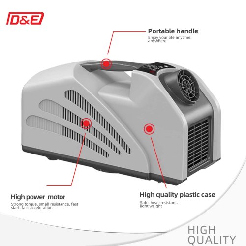 Portable Air Conditioner 12v 24V Mini Camping Air Conditioner for Tent RV Truck Outdoor Car DC 2350 btu